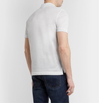 Brioni - Slim-Fit Cotton-Piqué Polo Shirt - White