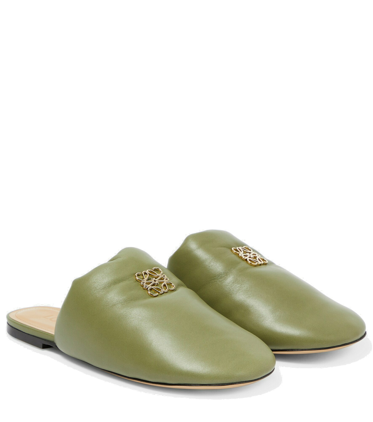 【LOEWE】anagram logo-embellished padded レザー slippers Loewe - Anagram leather slippers Loewe