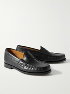 Yuketen - Rob's Leather Penny Loafers - Black