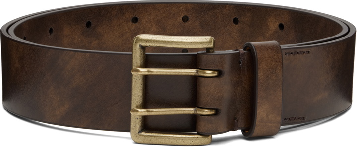 Photo: AURALEE Brown Two-Hole Buckle Belt