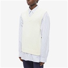 Harmony Men's Willow Knitted Vest in Ecru