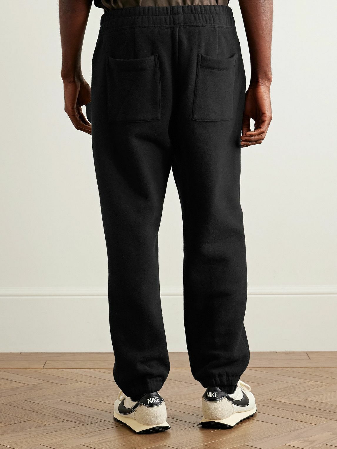 James Perse - Cozy Tapered Cotton-Blend Jersey Sweatpants - Black