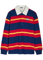Mother The Huddle Striped Cotton Polo Shirt Multicoloured