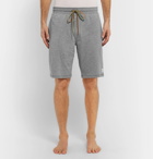 Paul Smith - Wide-Leg Cotton-Jersey Drawstring Shorts - Men - Gray