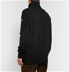 Moncler Genius - Intarsia Virgin Wool Rollneck Sweater - Black