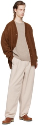 The Frankie Shop Brown Lucas Cardigan