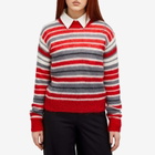 Marni Women's Sweatshirt in Stripe in Neutral Grey