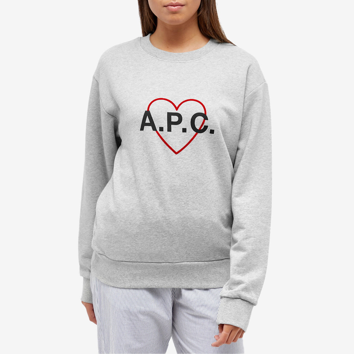 A.P.C. Women's Leon Sweater in Heathered Grey