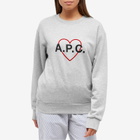 A.P.C. Women's Leon Sweater in Heathered Grey