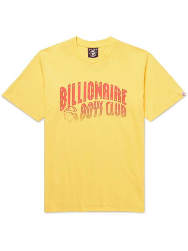 Photo: Billionaire Boys Club - Logo-Print Cotton-Jersey T-Shirt - Yellow