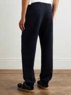 Stone Island - Ghost Tapered Wool and Cotton-Blend Jersey Sweatpants - Blue