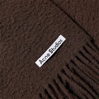 Acne Studios Men's Vargo Boiled Wool Scarf in Chocolate Brown
