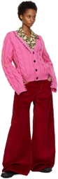 Marni Pink Stitch Cardigan