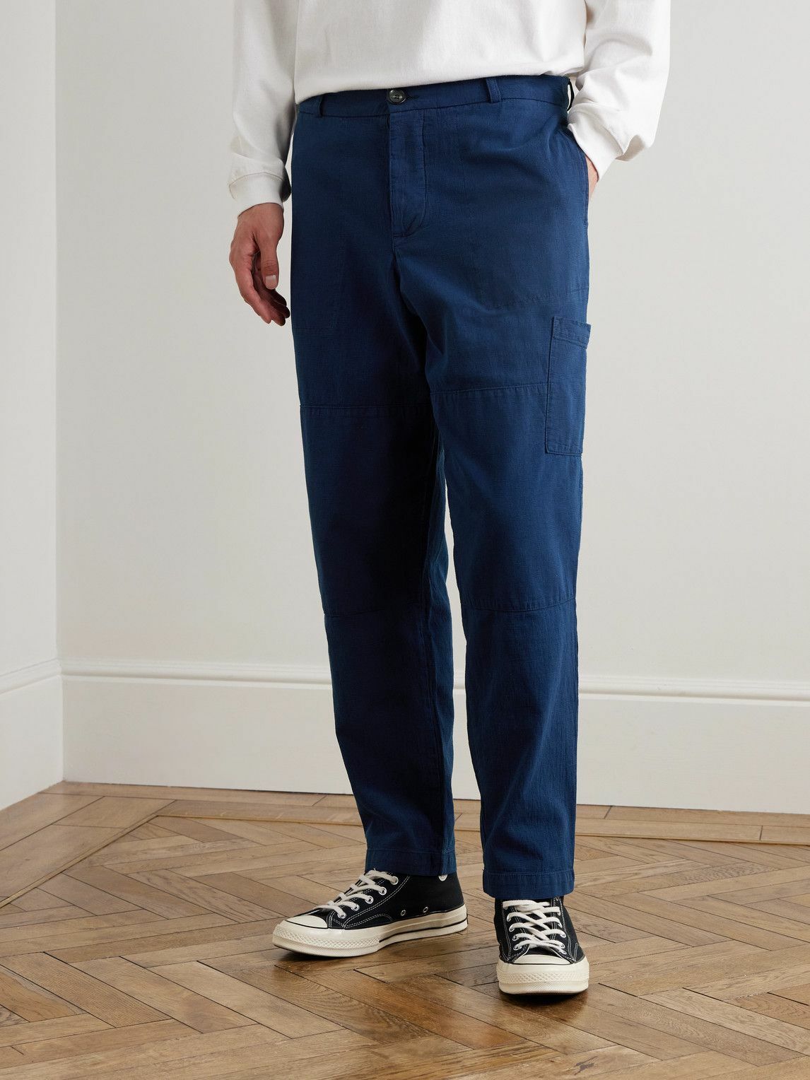 Oliver Spencer - Judo Straight-Leg Cotton Trousers - Blue