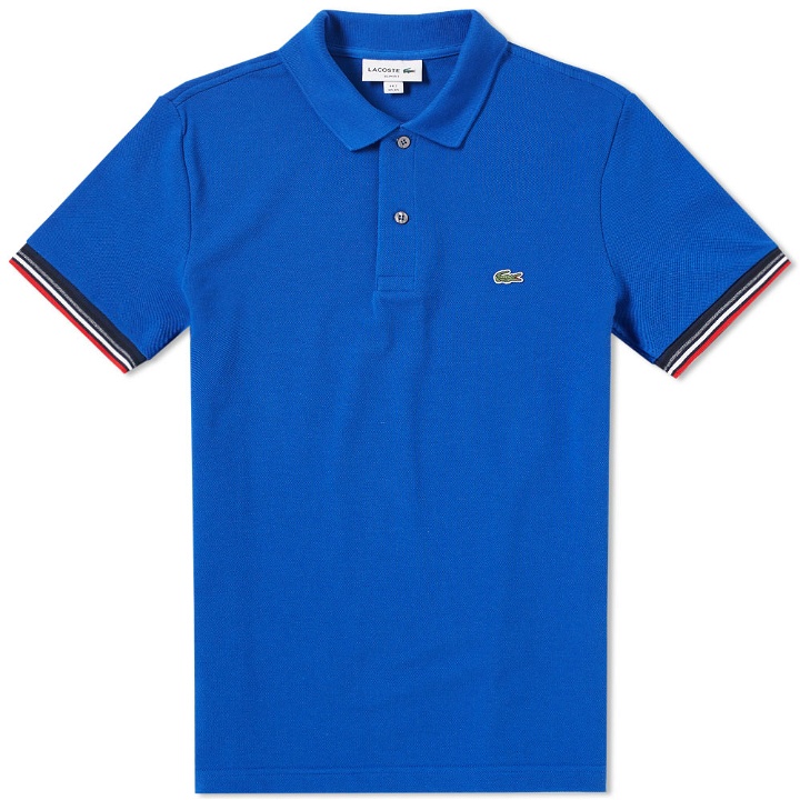 Photo: Lacoste Tipped Sleeve Polo