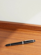 Montblanc - Meisterstück Resin and Platinum-Pleated Pen and Leather Pouch Set
