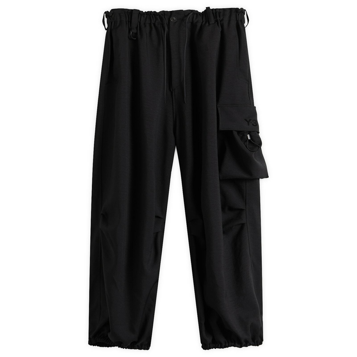 Y-3 Men's Sport Uniform Wide Cargo Pants in Black
