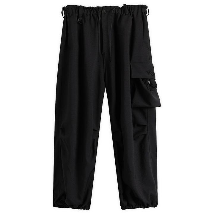 Photo: Y-3 Men's Sport Uniform Wide Cargo Pants in Black