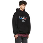 Balenciaga Black Paris Flag Hoodie