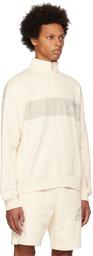 Lacoste Off-White Half-Zip Sweatshirt