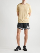 Nike Running - Flex Stride Straight-Leg Panelled Printed Dri-FIT Ripstop Shorts - Black