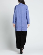 Alessia Santi Womens Overcoat & Trench Coat in Purple
