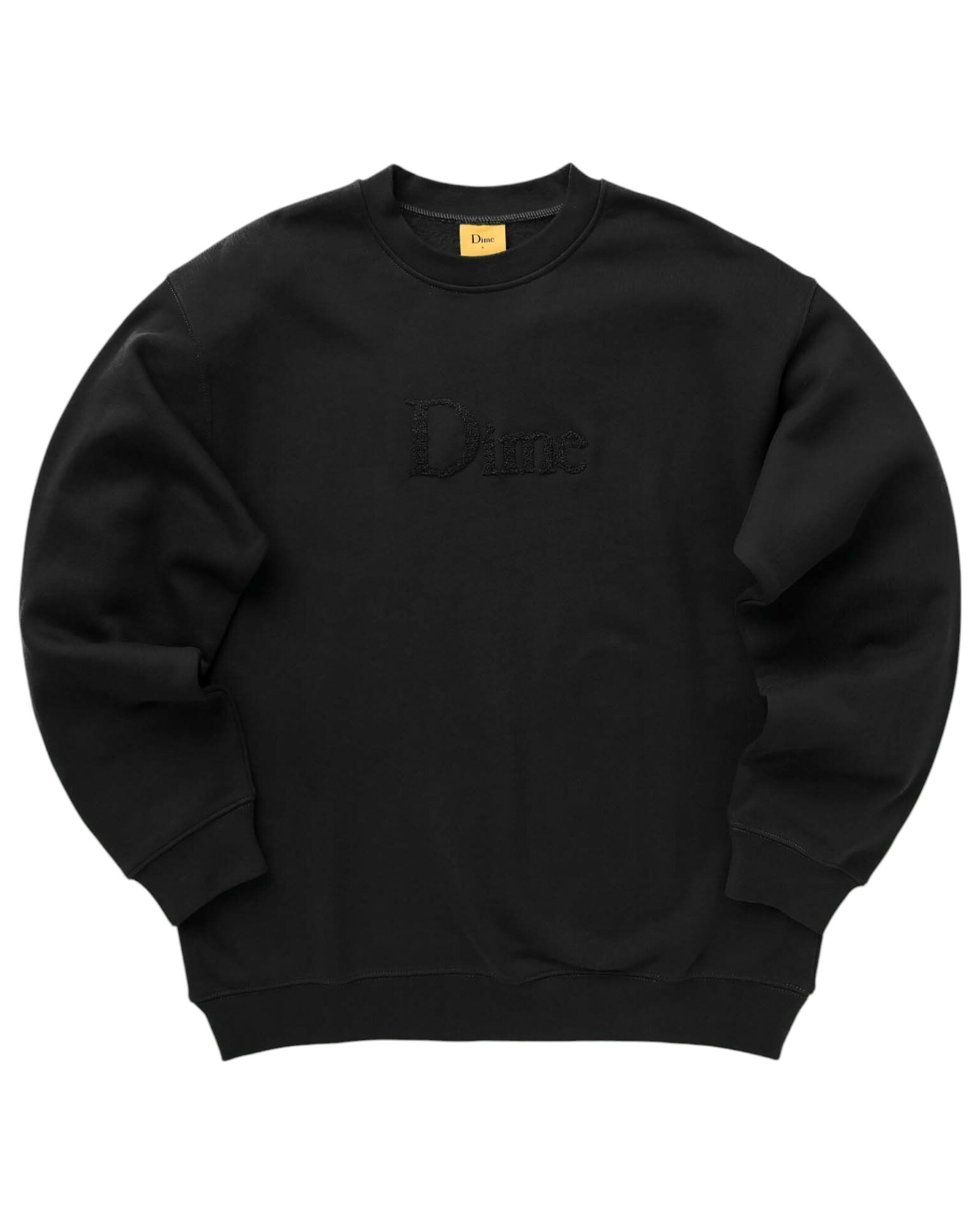 Dime Mtl Classic Logo Crewneck Black Sweatshirt Dime