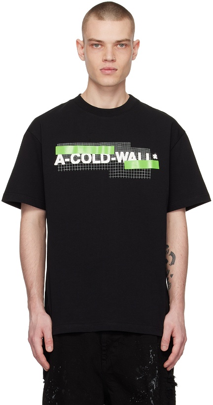 Photo: A-COLD-WALL* Black Printed T-Shirt