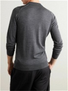 John Smedley - Belper Slim-Fit Merino Wool Polo Shirt - Gray