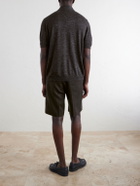 Zegna - Silk, Cashmere and Linen-Blend Polo Shirt - Brown
