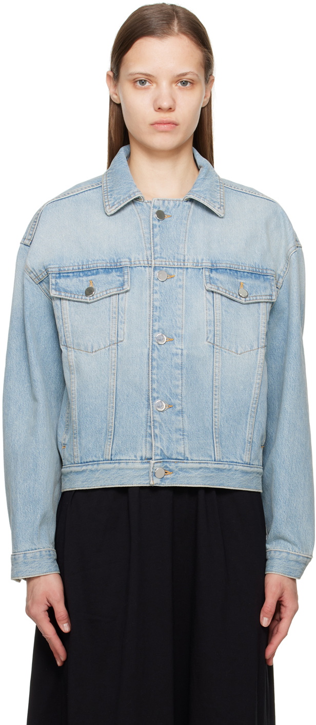 loulou studio denim dress Loulou Studio Blue Sant Minidress - Washed light blue