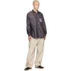 Maison Margiela Purple Double-Dyed Workwear Shirt