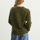 Auralee Women's Mohair Knit Pullover in Olive