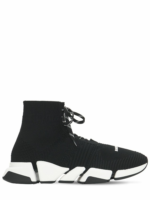 Photo: BALENCIAGA - Speed 2.0 Lace-up Knit Sneakers