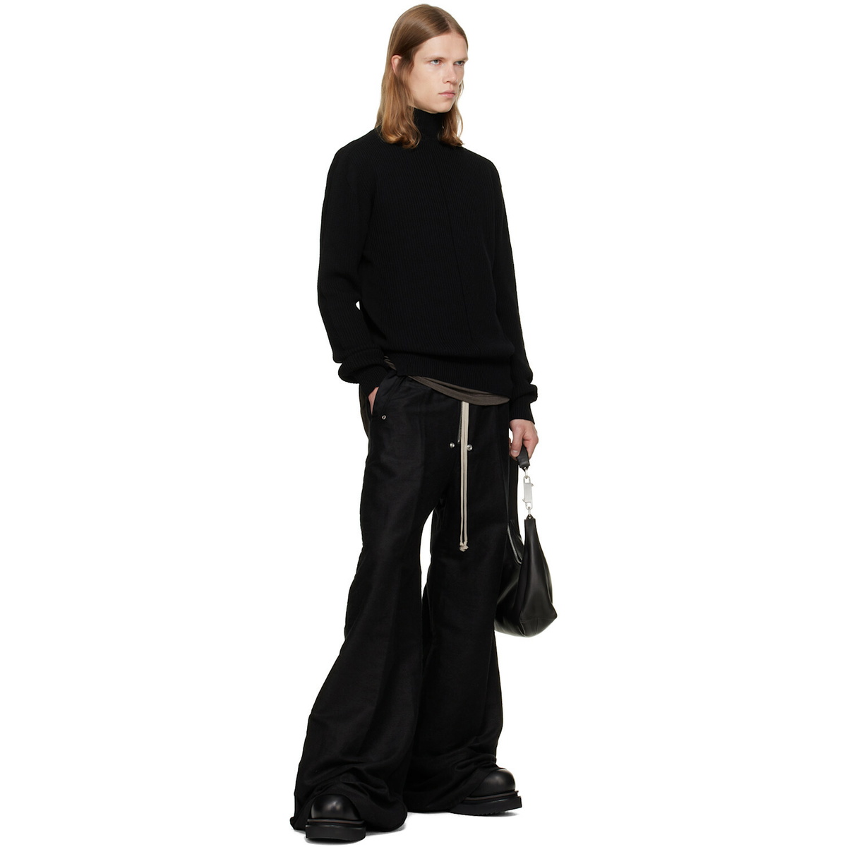 Rick Owens Black Tower Turtleneck