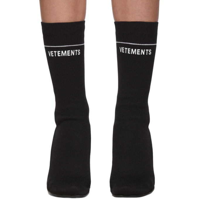VETEMENTS Black STAR WARS Edition Darth Vader Sock Boots