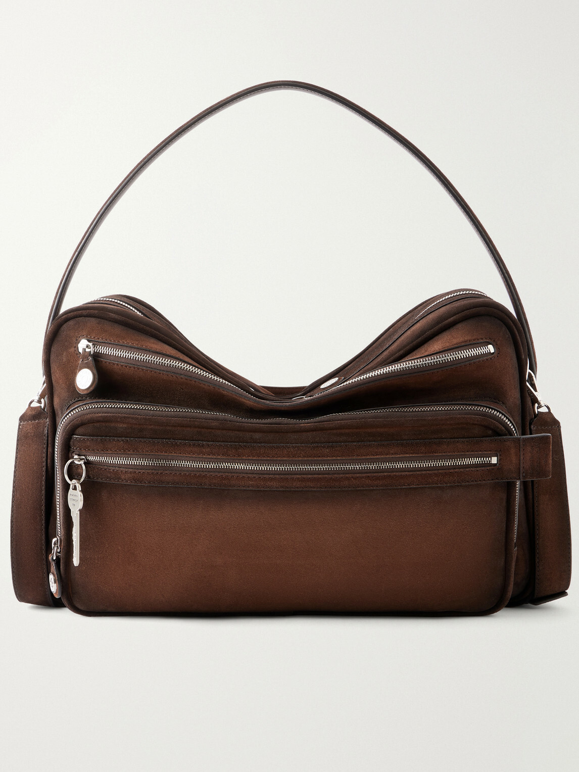 Acne Studios - Camero Camera Waxed-Suede Messenger Bag - Brown