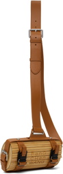 Feng Chen Wang Beige & Brown Bamboo Crossbody Bag