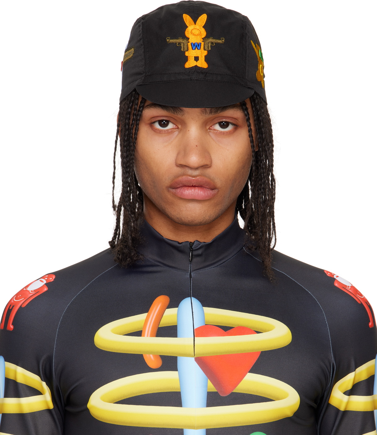 Walter Van Beirendonck Black & Off-White 9005 Alowa Cap