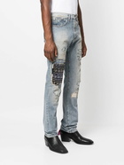 ALCHEMIST - Faded-effect Tears Denim Jeans