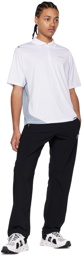 Manors Golf White Zip Polo