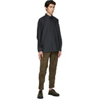 Issey Miyake Men Khaki Corduroy Twisted Trousers