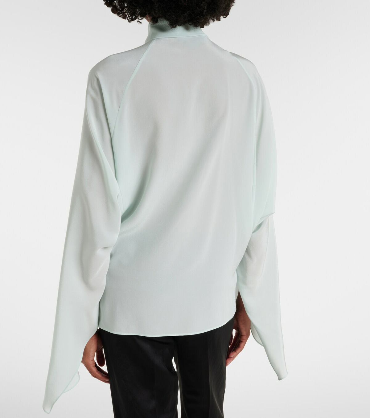Stella McCartney Tie-neck silk blouse