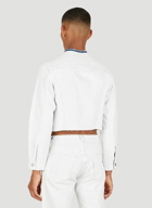 Bianchetto Cropped Denim Jacket in White