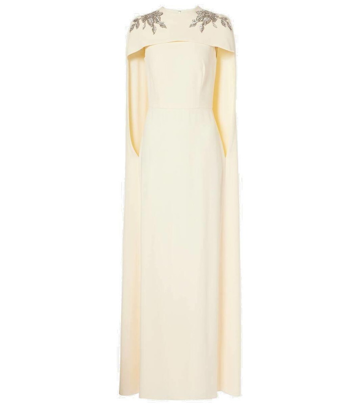Photo: Erdem Embellished caped gown