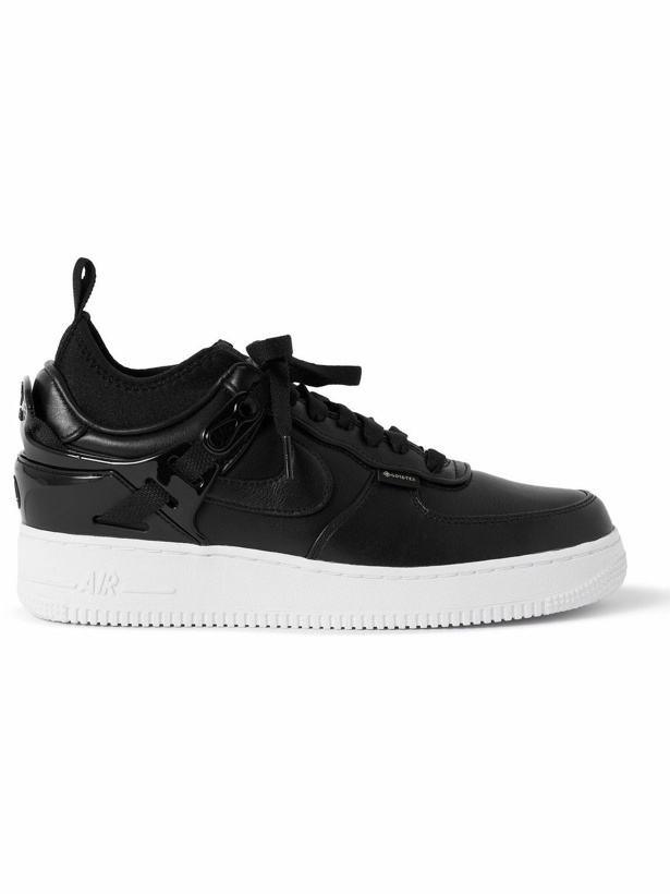 Photo: Nike - Undercover Air Force 1 Rubber-Trimmed Leather Sneakers - Black