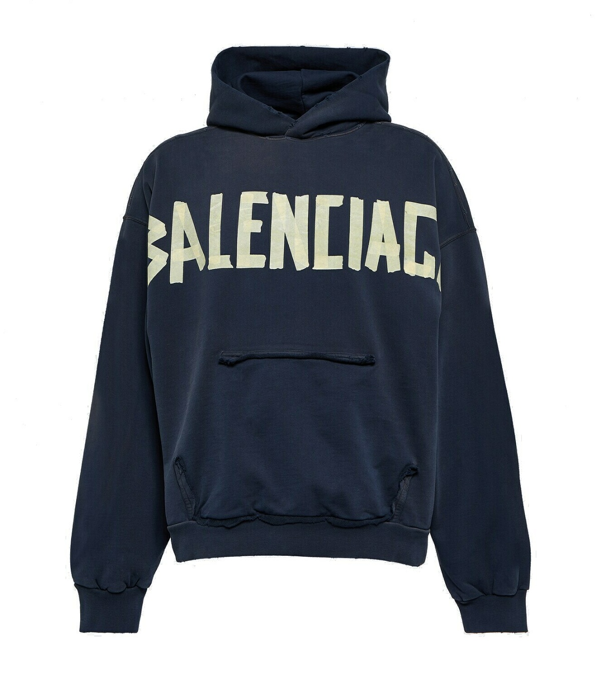 Balenciaga Tape logo cotton jersey hoodie Balenciaga