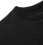 rag & bone - Logo-Print Mélange Loopback Cotton-Jersey Sweatshirt - Black