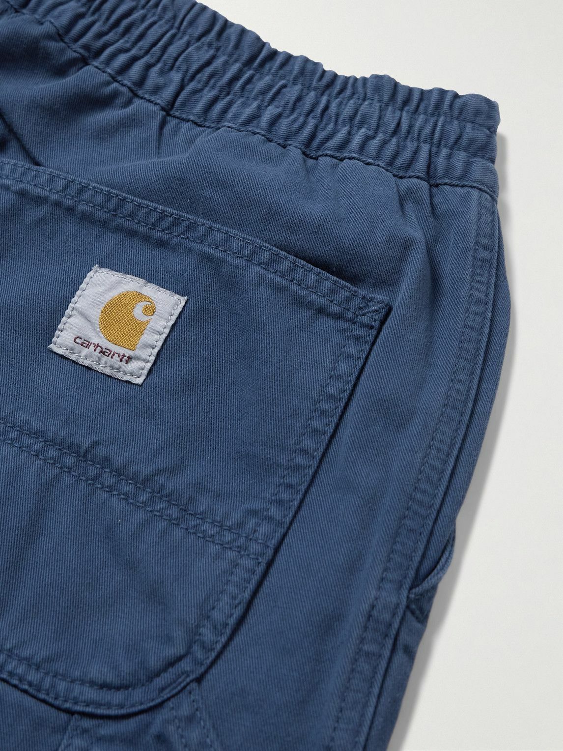 Carhartt WIP - Flint Straight-Leg Garment-Dyed Cotton-Twill Trousers - Blue