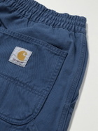 Carhartt WIP - Flint Straight-Leg Garment-Dyed Cotton-Twill Trousers - Blue